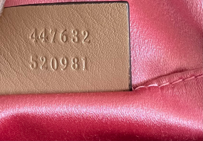 Gucci Pearly Gg Marmont Embellished Matelasse Leather Gold Bag
