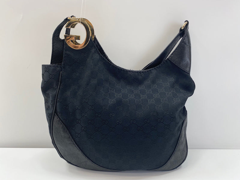 Gucci Charlotte Messenger Guccissima Leather Black