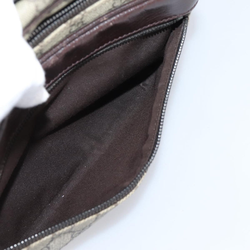 Gucci Front Zip Pocket Messenger Gg Coated Canvas Beige