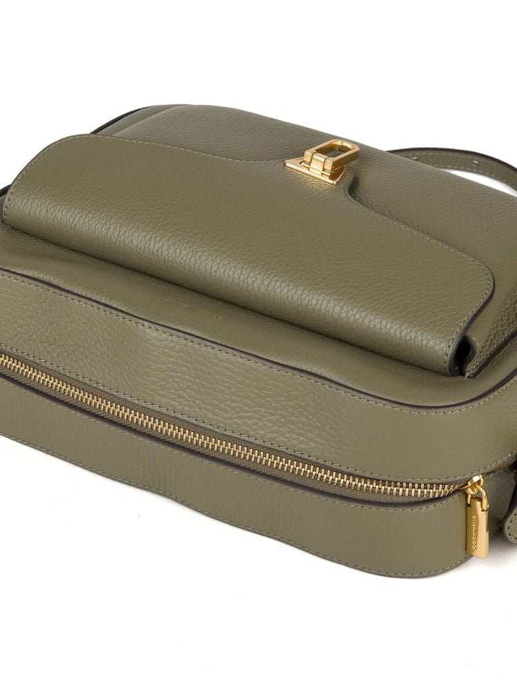 Coccinelle Beat Crossbody Bag — Green Cowhide