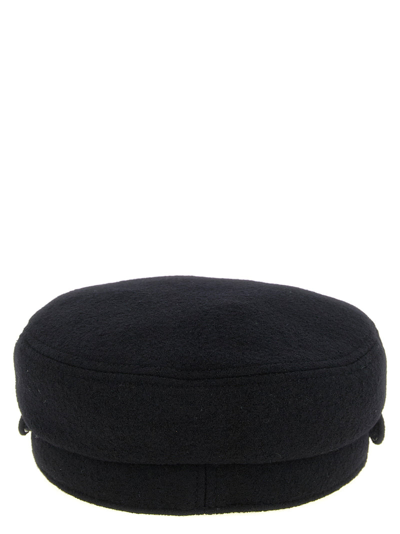 Maison Michel Beanie — Black Pure Wool Beanies