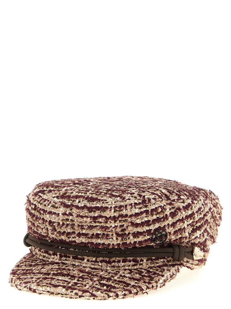 Maison Michel Beret — Burgundy Tweed Berets