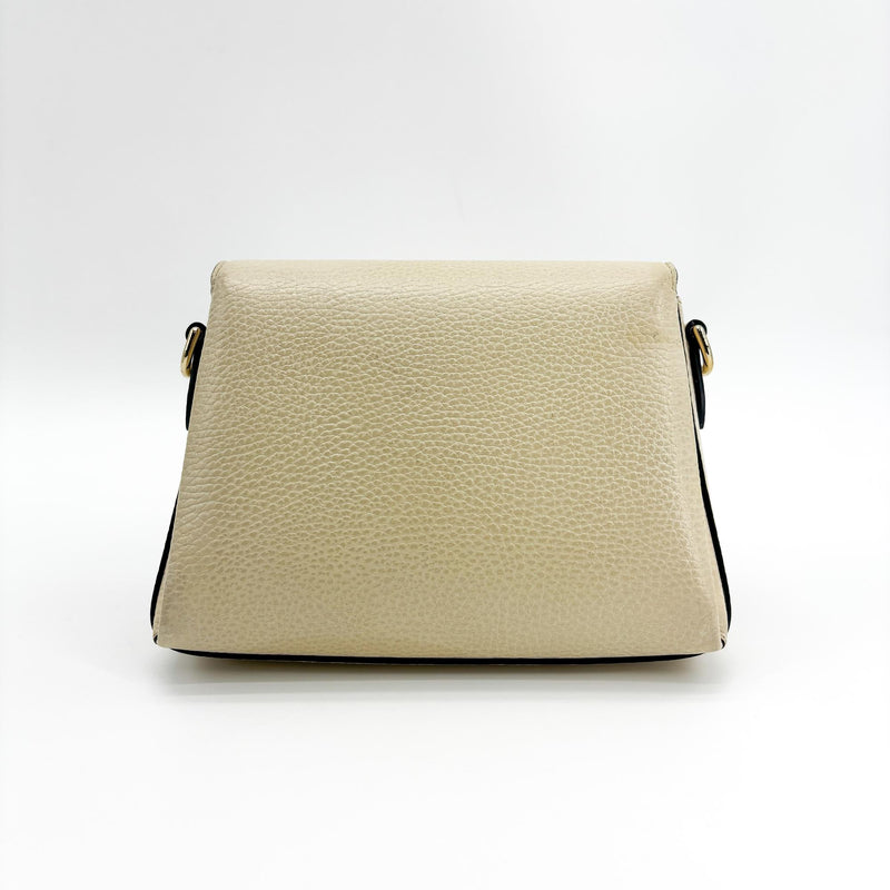 Gucci Interlocking Leather Beige Bag