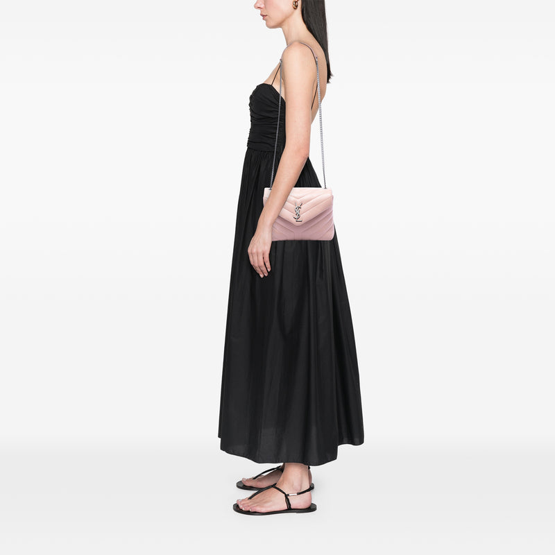 Small Matelasse Calfskin Monogram LouLou Shoulder Bag - Image 6