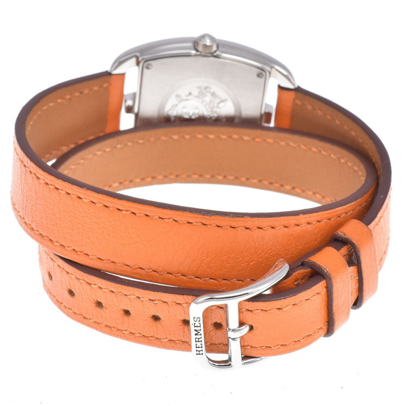 Hermes Cape Cod Double Tour Quartz Stainless Steel And Leather Watches