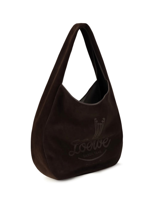Loewe Roomy Hobo Bag — Brown Calf Leather