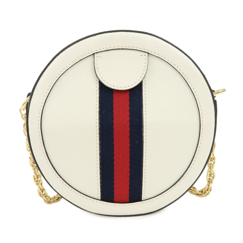 Gucci Ophidia Round Leather White Bag