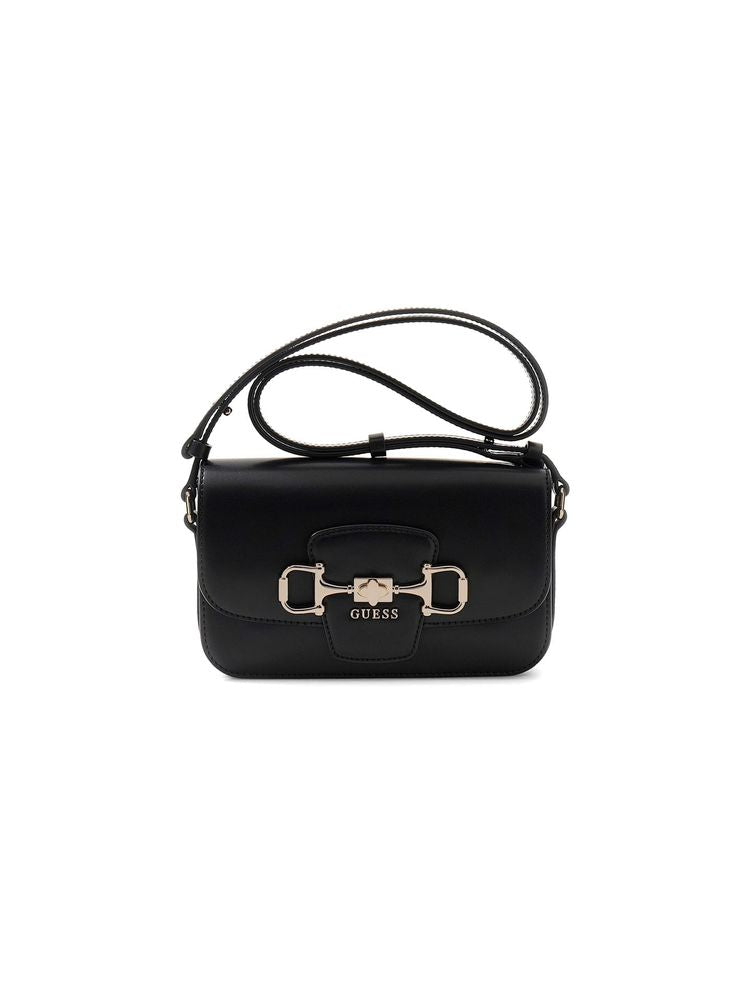 Guess Janie Crossbody Bag — Black Polyurethane