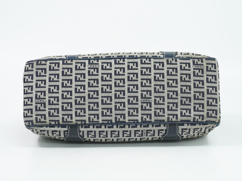 Fendi Vintage Shoulderbag Canvas Navy Bag