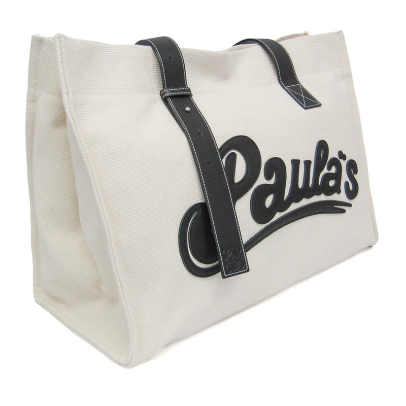 Loewe Paulas Ibiza Tote Canvas With Applique Beige