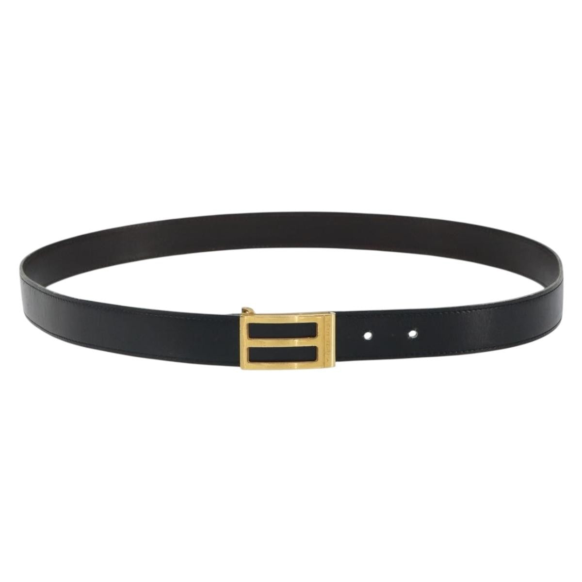 Hermes Buckle Belt Leather Black