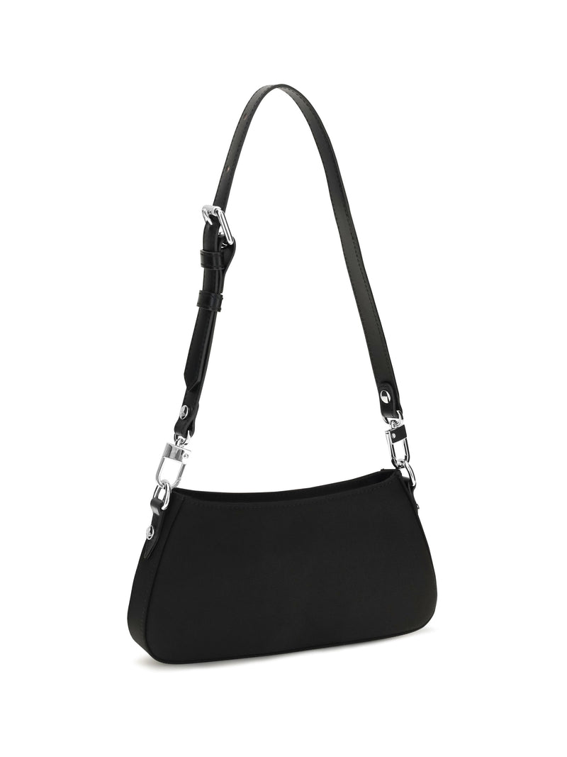 Vivienne Westwood Signature Orb Shoulder Bag — Black Polyester