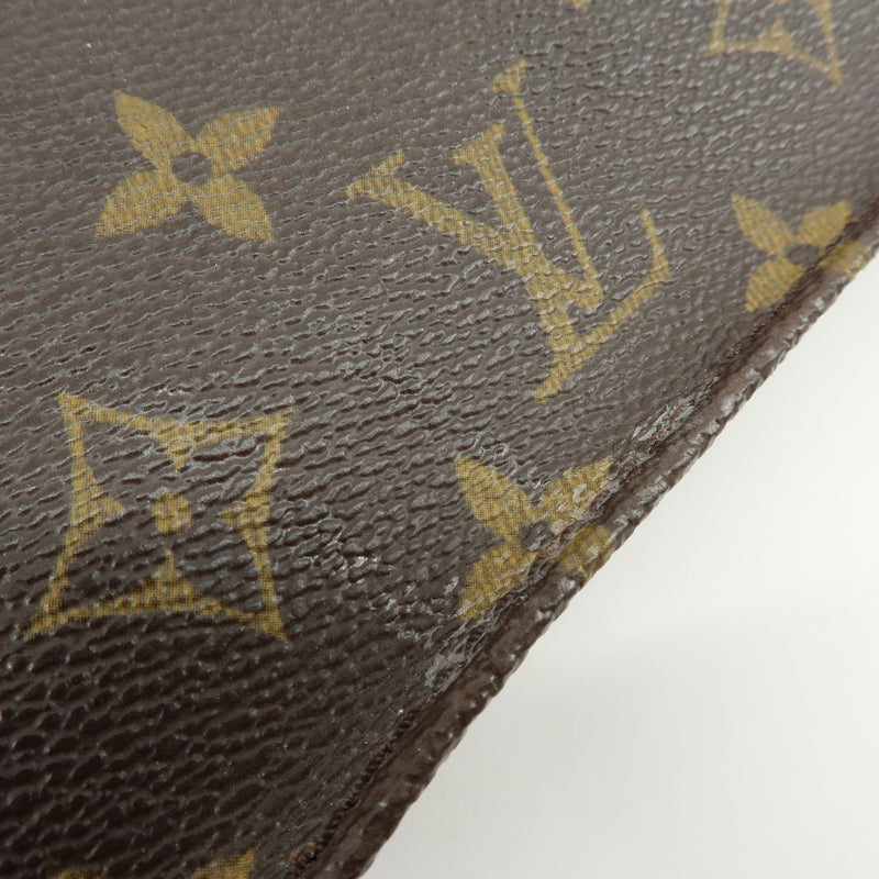 Louis Vuitton Vintage Sac Plat Monogram Canvas Brown Bag