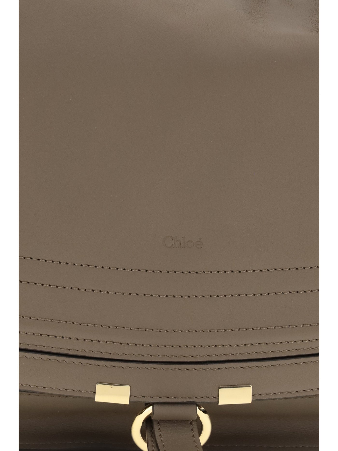Chloé Marcie Shoulder Bag — Brown Calf Leather