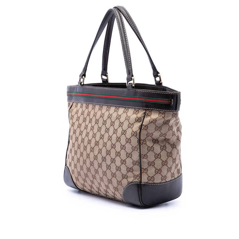 GG Canvas Web Mayfair Tote - Image 2