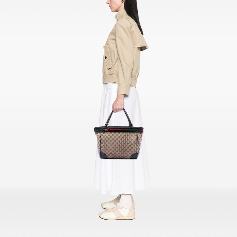 GG Canvas Web Mayfair Tote - Image 7