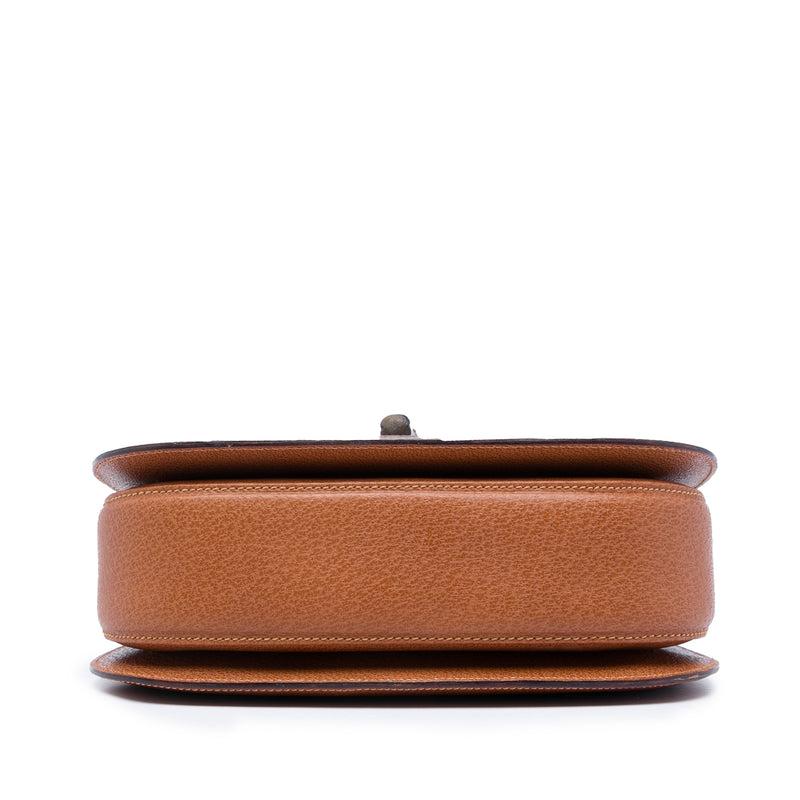 Small Calfskin Bamboo Top Handle Bag - Image 3