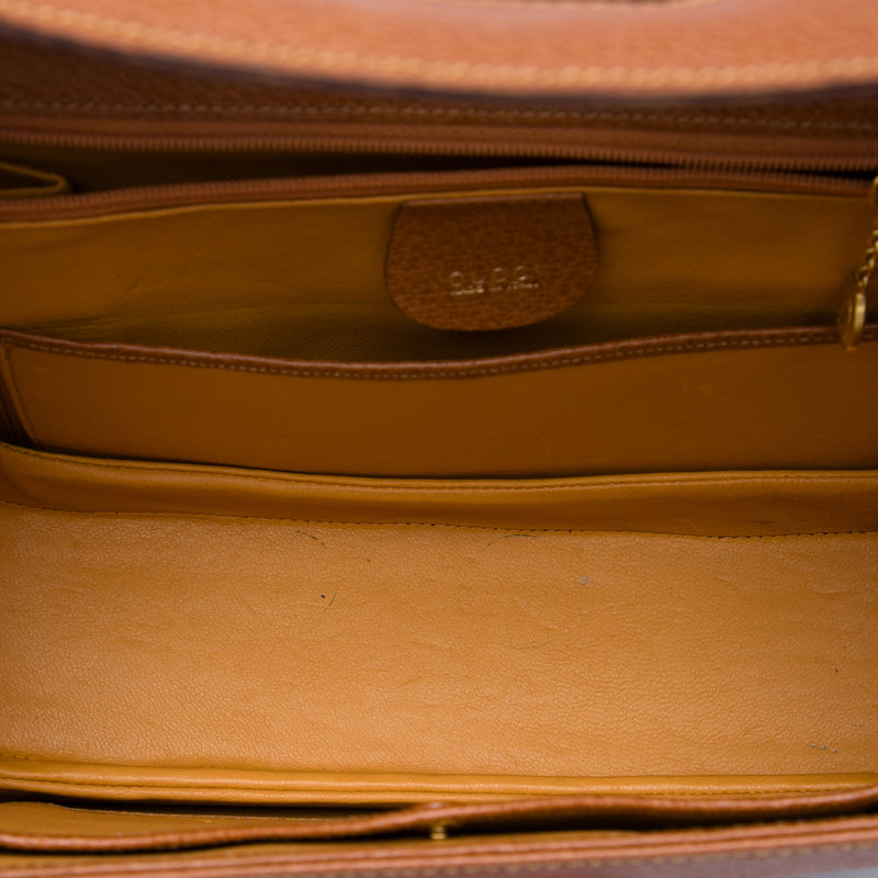 Small Calfskin Bamboo Top Handle Bag - Image 4
