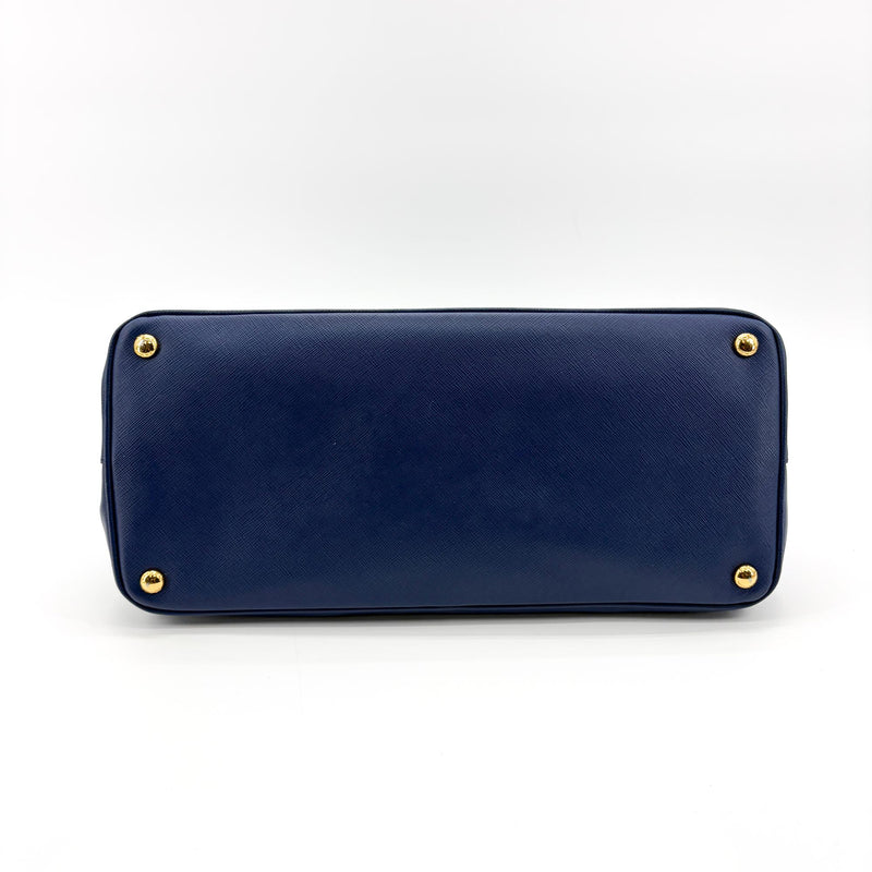 Prada Lux Open Saffiano Leather Blue Bag