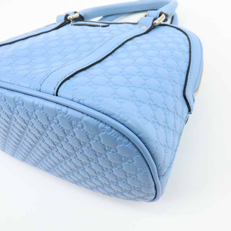 Gucci Convertible Dome Satchel Microguccissima Leather Blue