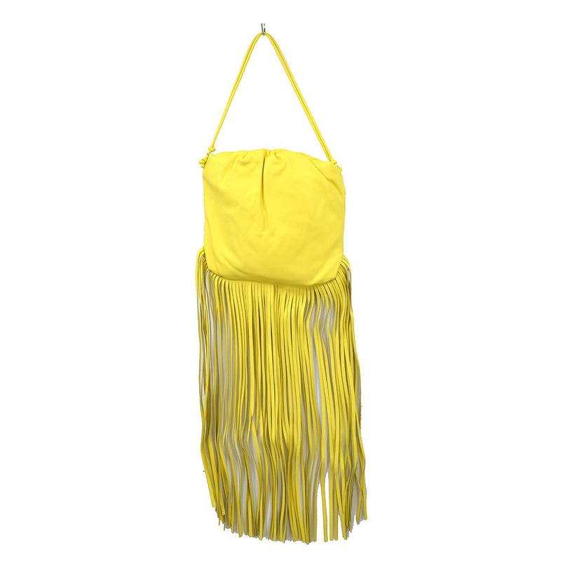 Bottega Veneta The Fringe Leather Yellow Bag