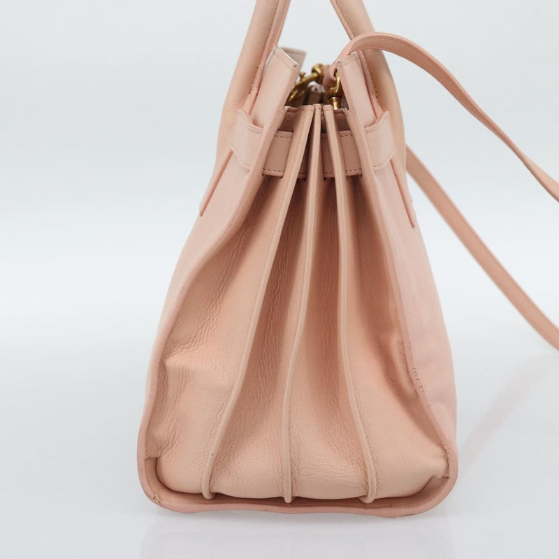 Saint Laurent Sac De Jour Leather Pink Bag