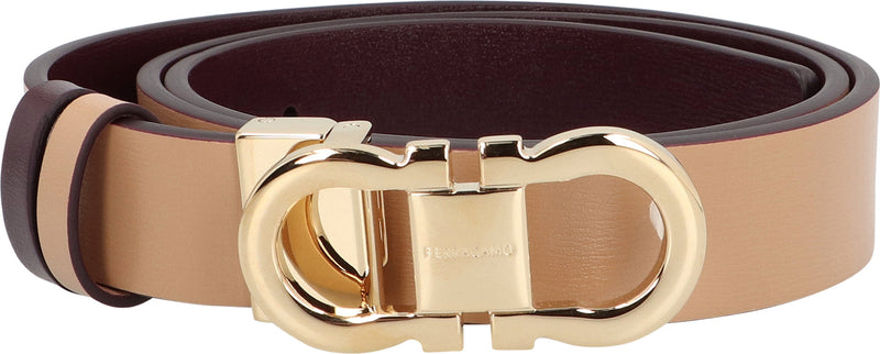 Ferragamo Gancini Belt — Brown Calf