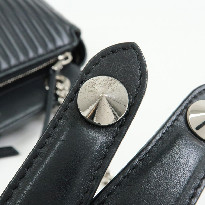 Fendi Dotcom Click Quilted Leather Black Bag