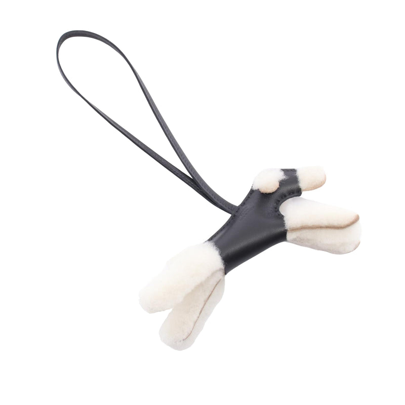 Milo Lambskin and Wool Budy Bag Charm - Image 2