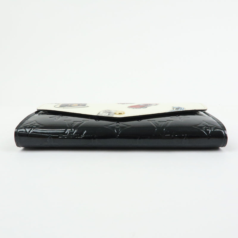 Louis Vuitton Sarah Wallet Nm Limited Edition Stickers Monogram Vernis Multicolour Patent_leather