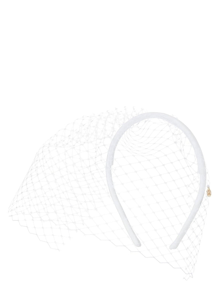 Maison Michel Resille Headband — White Headbands