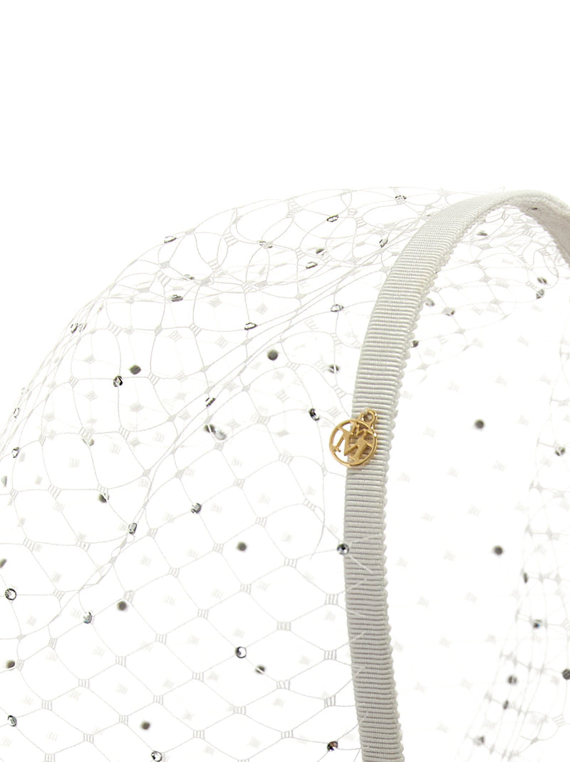 Maison Michel Resille Headband — White Headbands