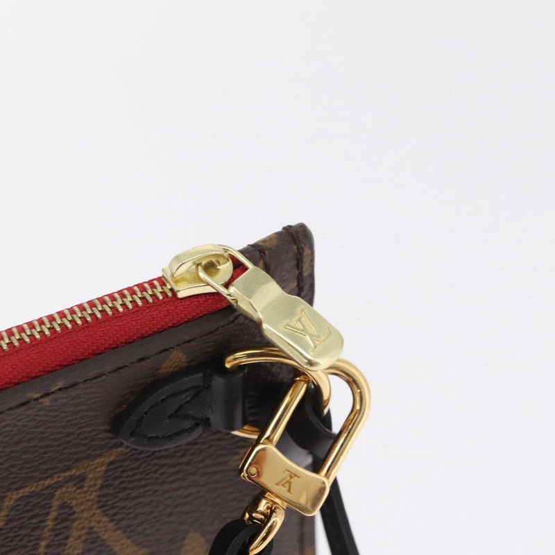 Louis Vuitton Neverfull Pochette Limited Edition World Tour Monogram Canvas Brown Bag