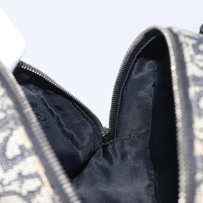 Christian Dior Trotter Double Saddle Canvas Black Bag