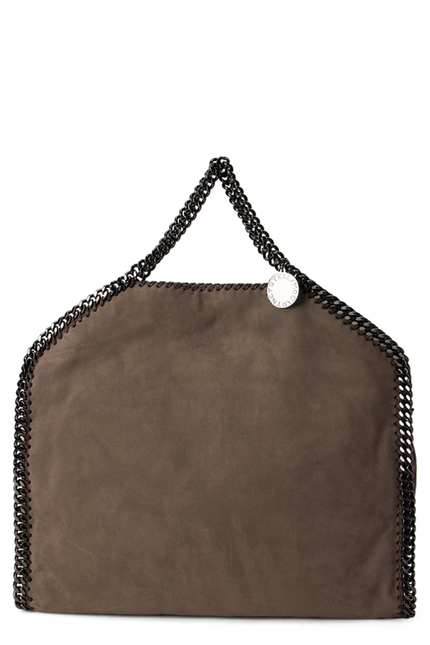 Stella Mccartney Chain-Trimmed Tote Bag — Taupe Polyester