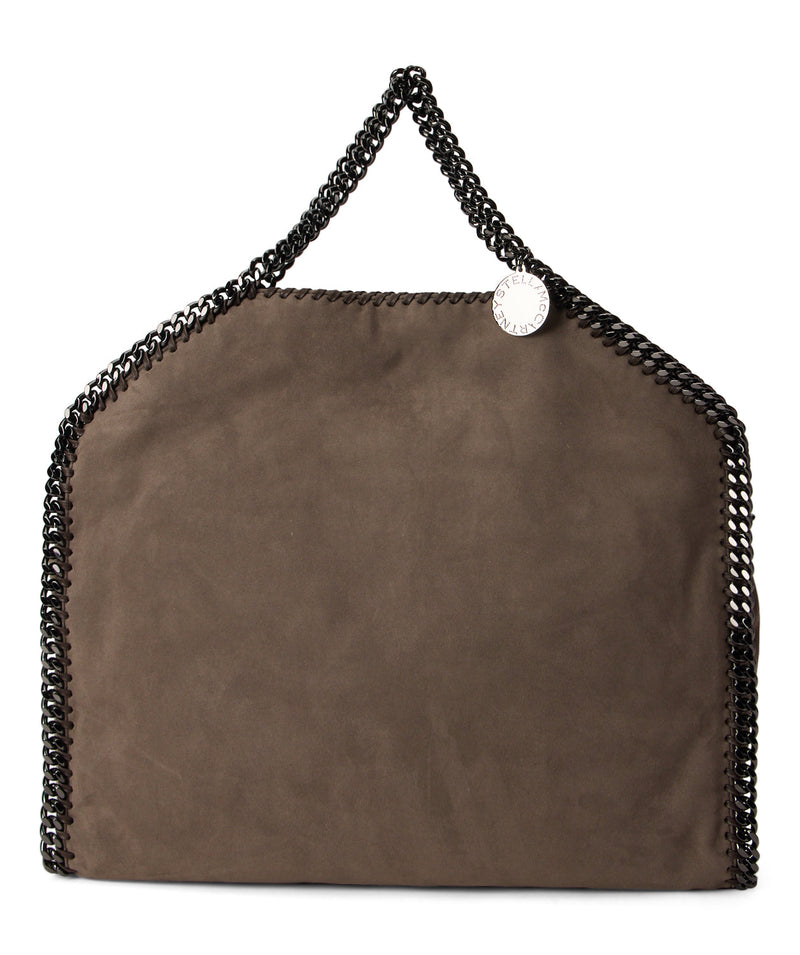 Stella Mccartney Chain-Trimmed Tote Bag — Taupe Polyester