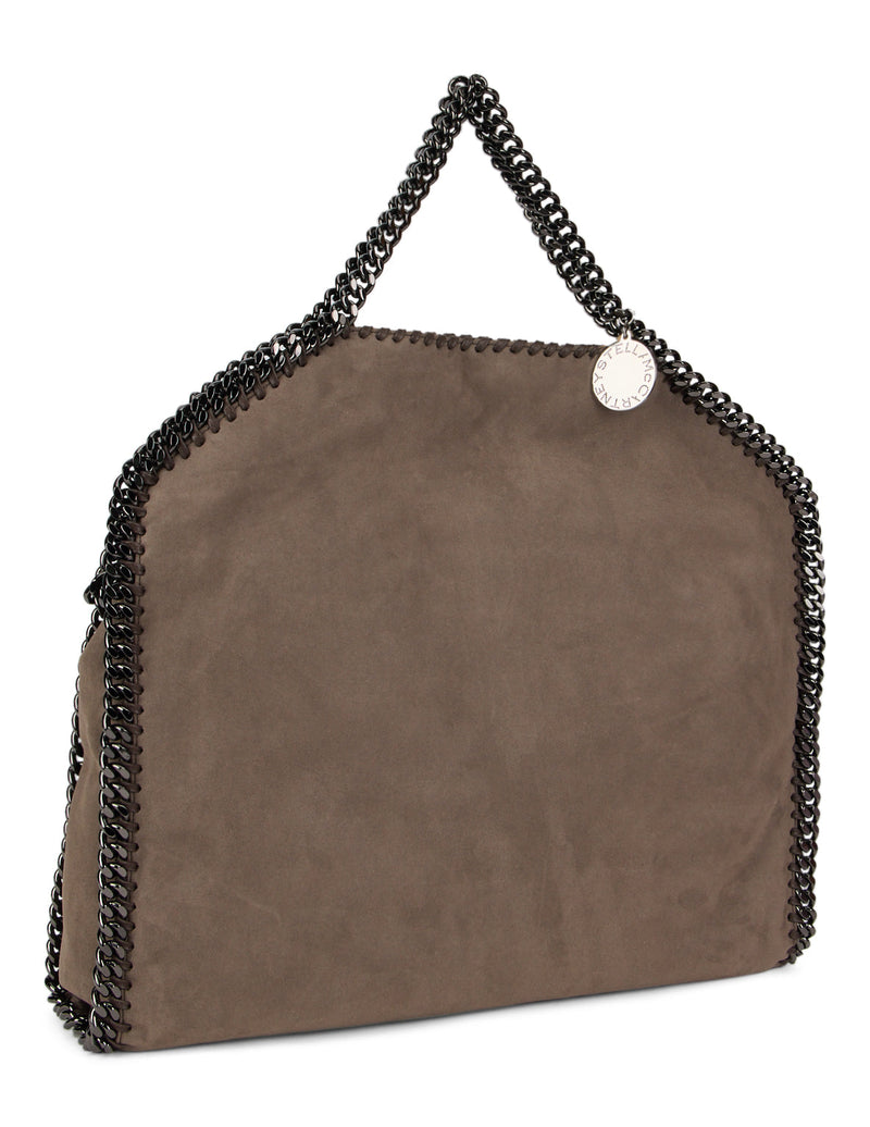 Stella Mccartney Chain-Trimmed Tote Bag — Taupe Polyester