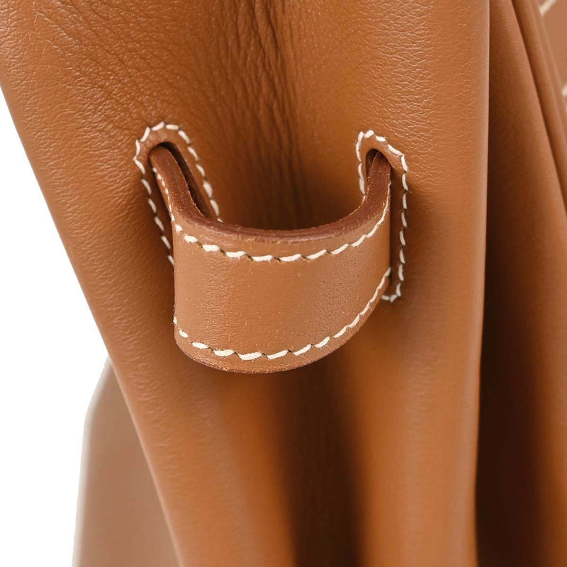 Hermes Birkin Brown Swift With Palladium Hardware Leather Bag
