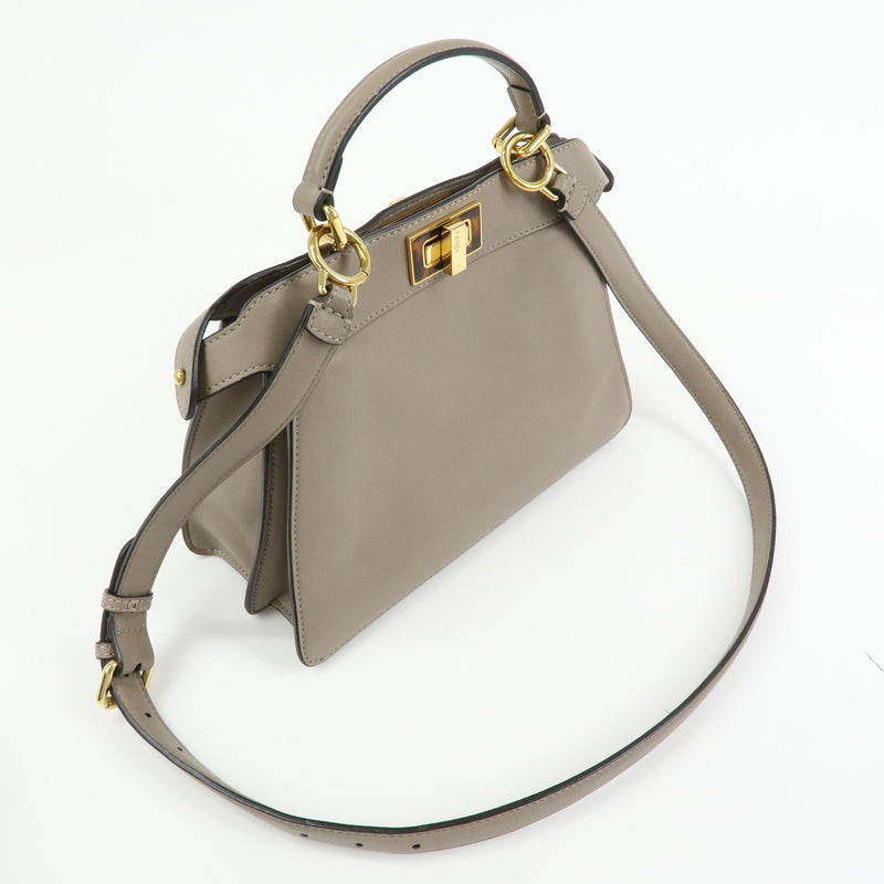 Fendi Peekaboo Iseeu Leather Gray Bag