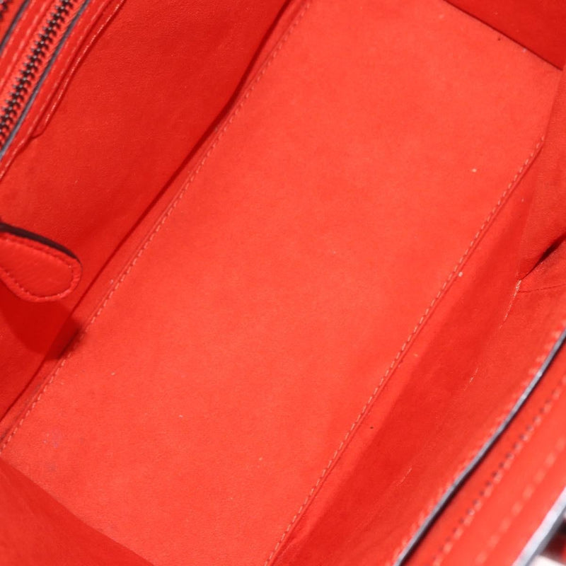 Celine Luggage Smooth Leather Red Bag
