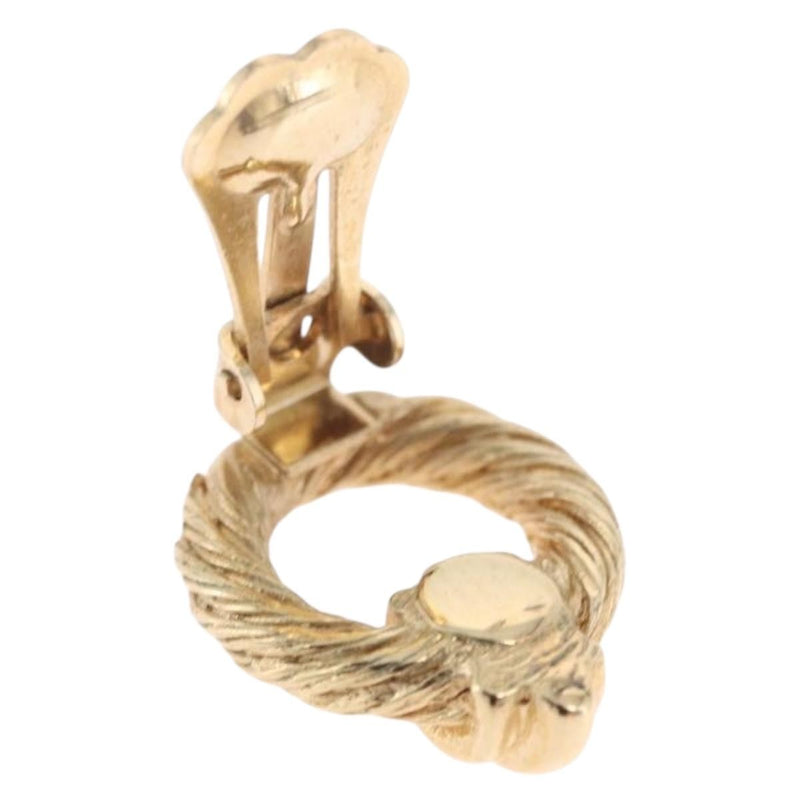 Christian Dior Vintage Clip-On Metal Gold Bijoux