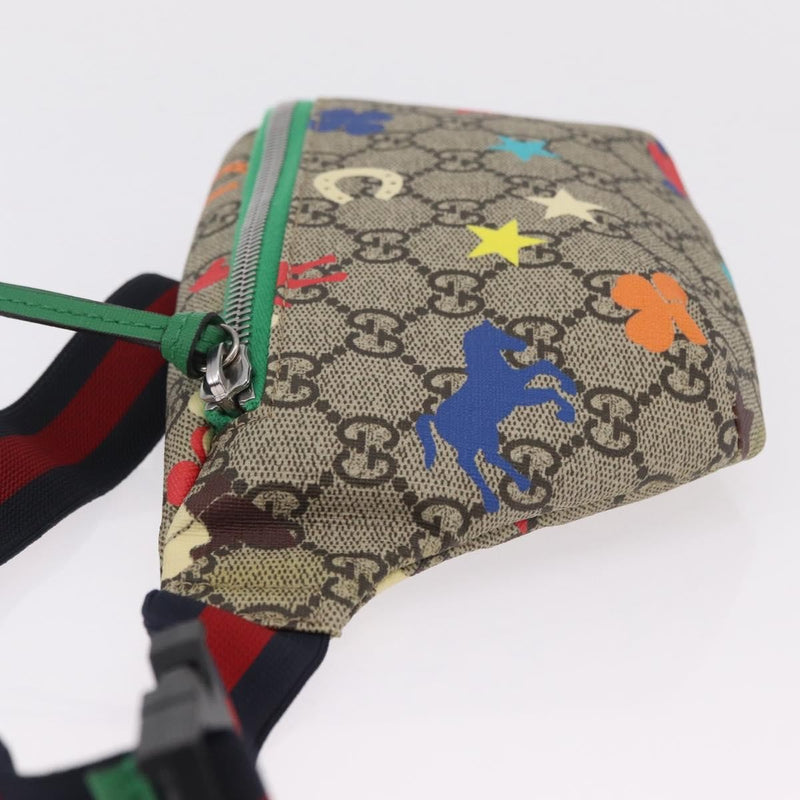 Gucci Childrens Belt Bag Printed Gg Coated Canvas Beige