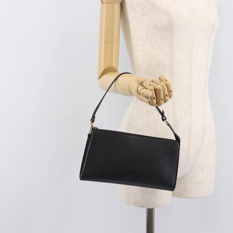 Louis Vuitton Pochette Accessoires Epi Leather Black Bag