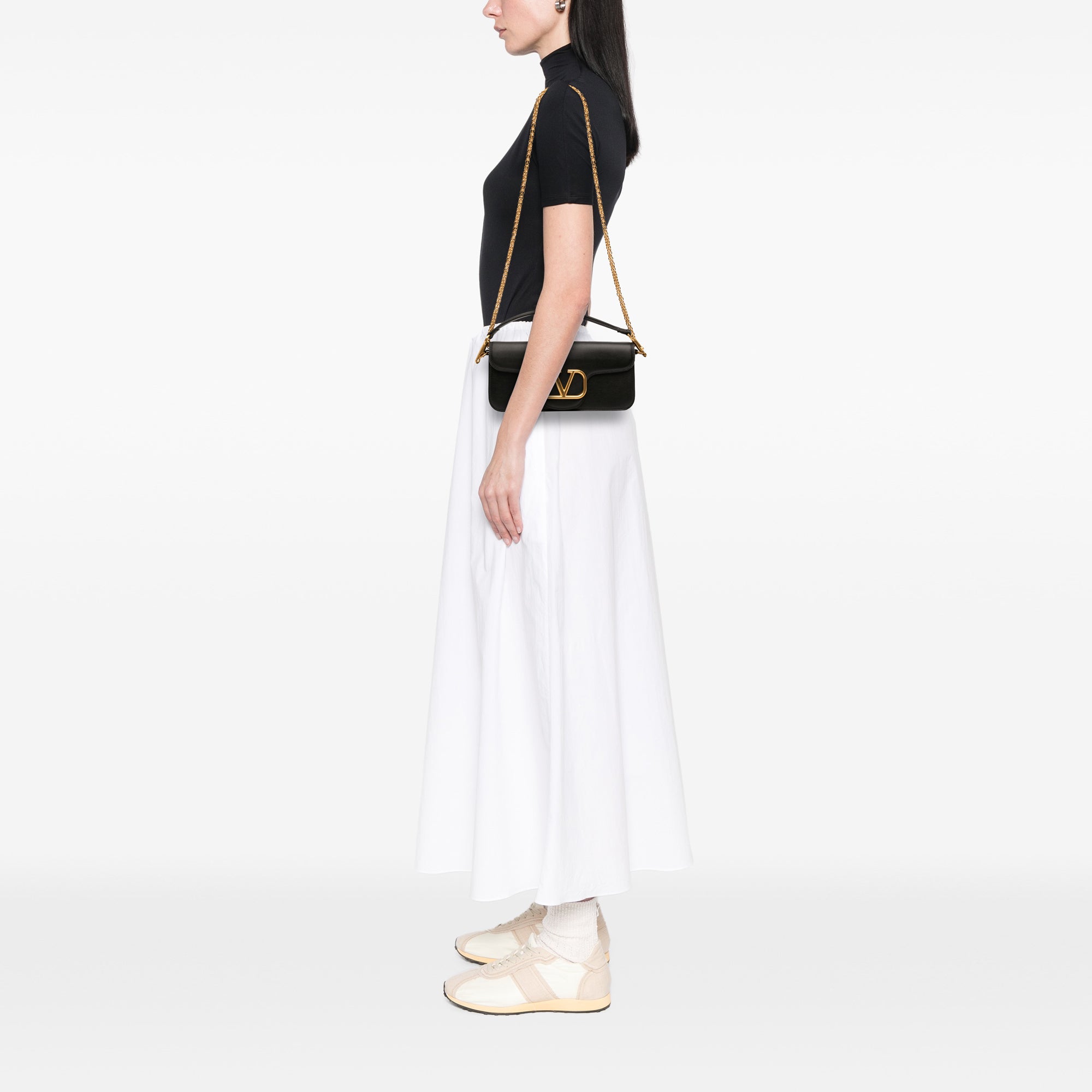 Calfskin VLogo Loco Satchel - Image 6