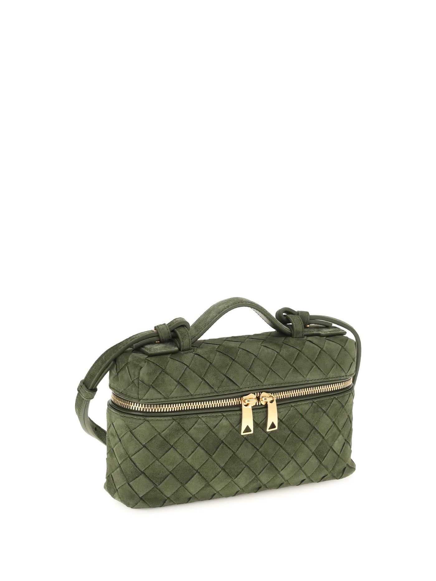 Bottega Veneta Shoulder Bag — Green Calf Leather