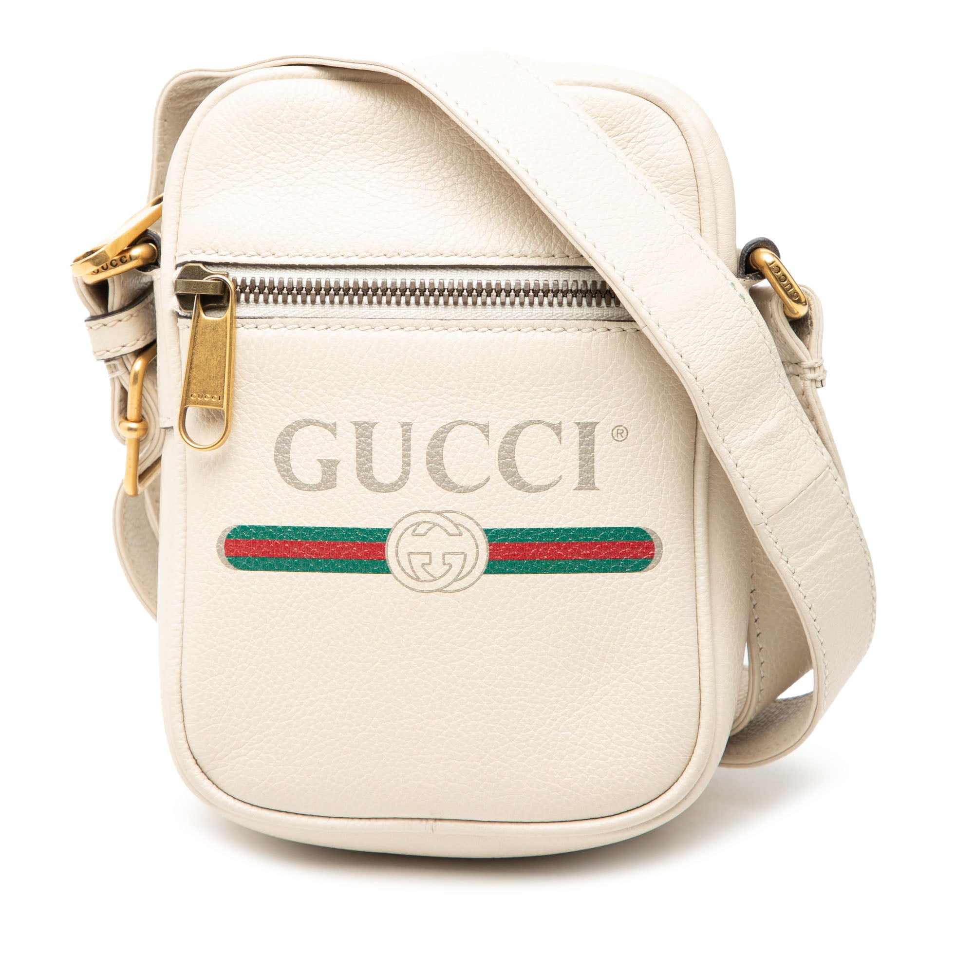 Mini Grained Calfskin Logo Crossbody - Image 1