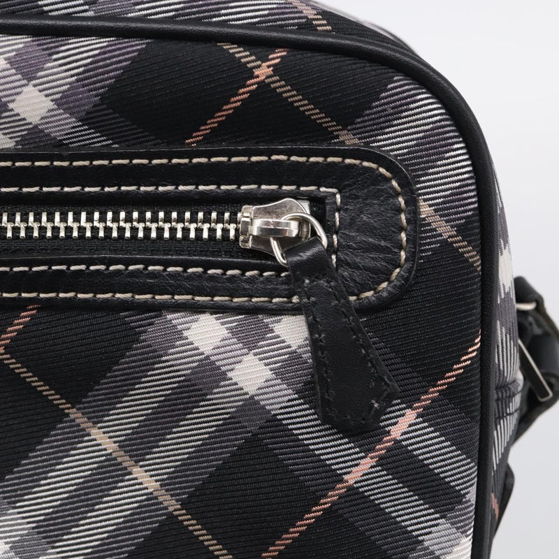 Burberry Nova Check Blue Label Nylon Black Bag