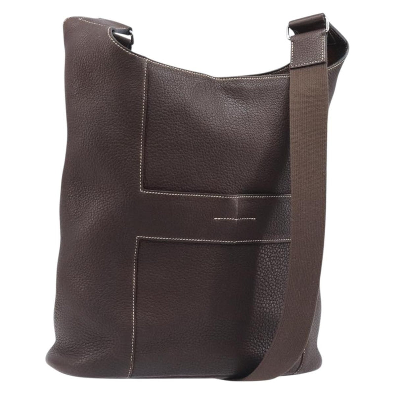 Hermes Sac Good News Leather Brown Bag