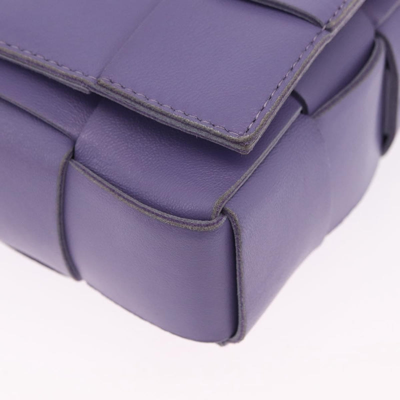 Bottega Veneta Cassette Maxi Intrecciato Leather Purple Bag