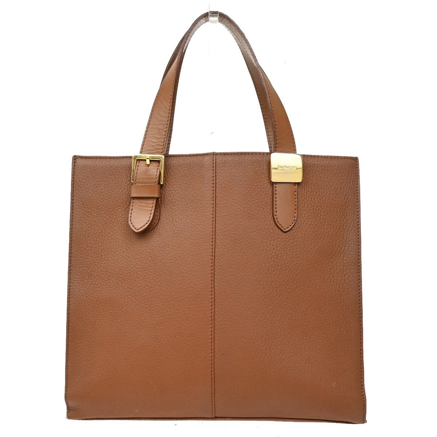 Burberry Vintage Zip Leather Brown Bag